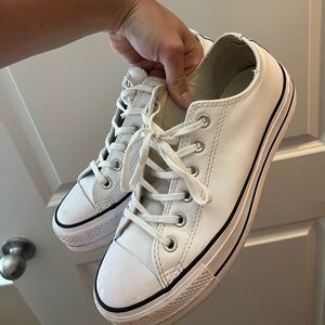 Platform White Converse